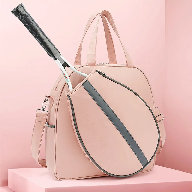 Tennis Bag Portable Single Shoulder Cross Body Racket Bag Badminton Bag 14 inch Computer Bag Dry Wet Separation Gym Bags Handbag