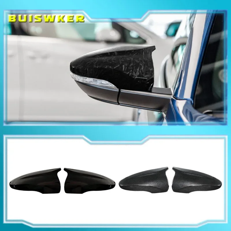 2Pcs M Style Car Side Wing Rearview Mirror Cover For VW JETTA MK6 Volkswagen Passat B7 Scirocco Beetle CC Eos Add-on Mirror Caps