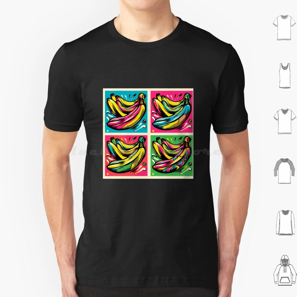 Warhol’s Yellow Craze : Bananas Unpeeled T Shirt Cotton Men Women DIY Print Banana Warhol The Velvet Underground Pop Art Music