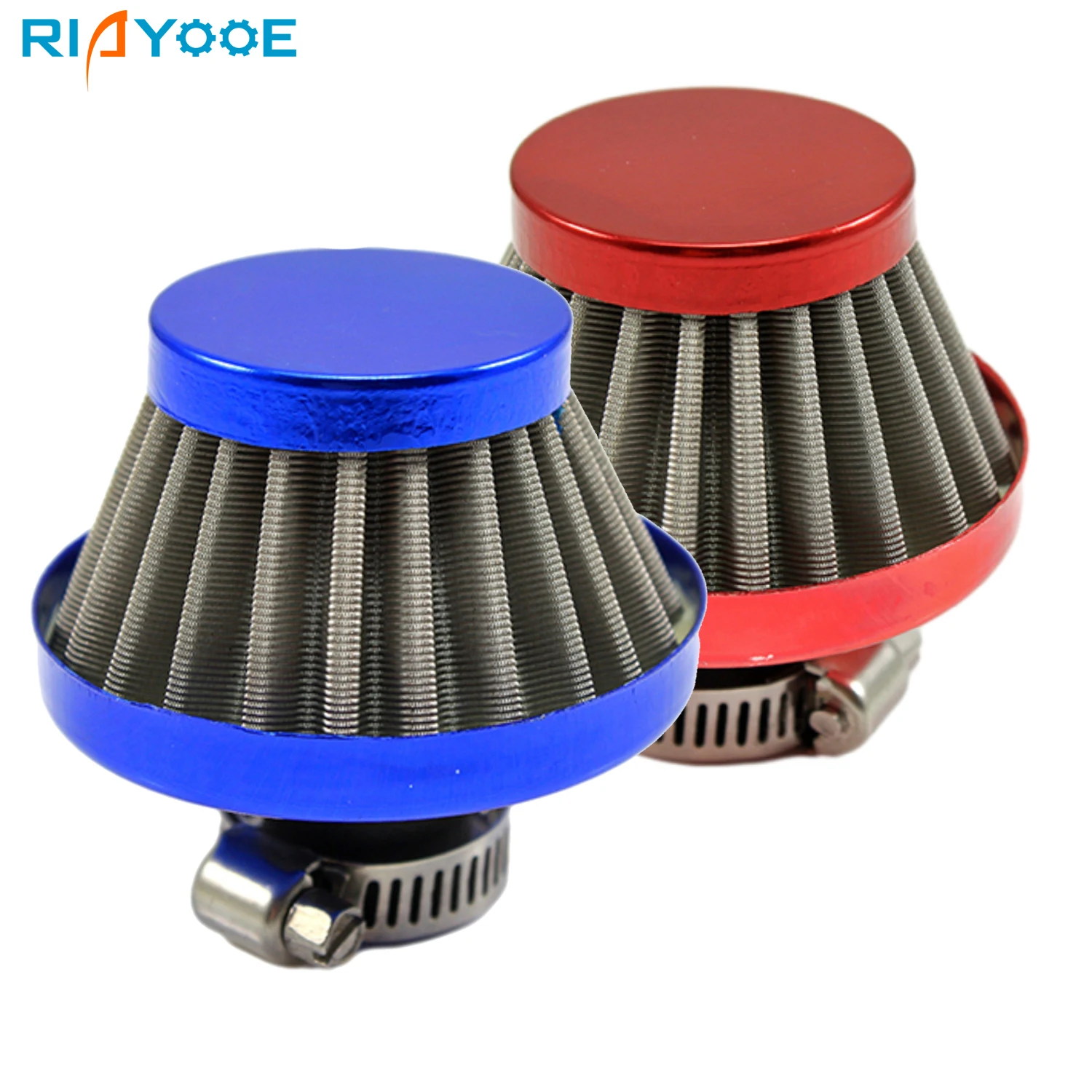 

Car Accessories Red Blue 12mm 0.5inch Turbo High Flow Racing Air Intake Filter Universal Car Cone Air Filter Washable