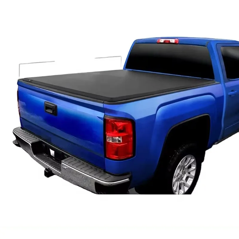 New Listing Best Quality Soft Three Fold Retractable Roller Lid Shutter Tonneau Cover for Chevrolet GMC Nissan Navara Np300