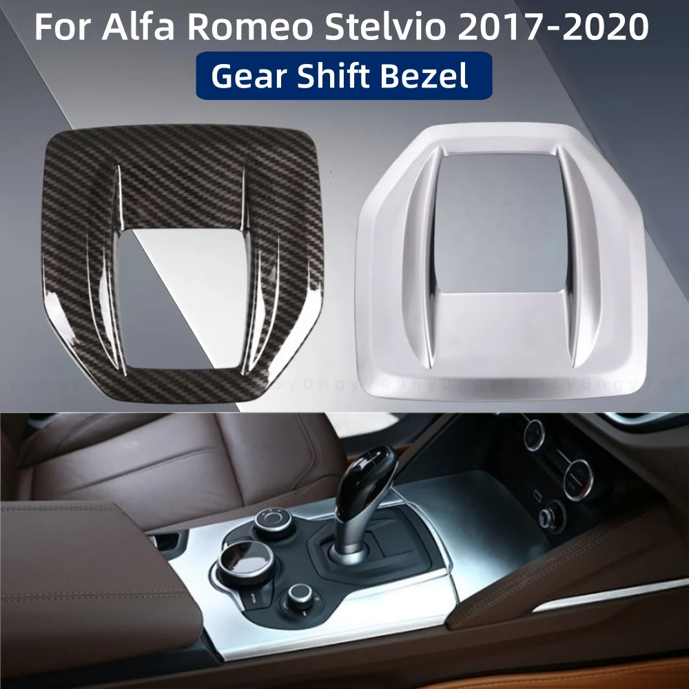 

Car Upgrade ABS Plastic Replace Gear Shift Bezel For Alfa Romeo Stelvio 2017 2018 2019 2020 Cars Decoration Accessories Tools