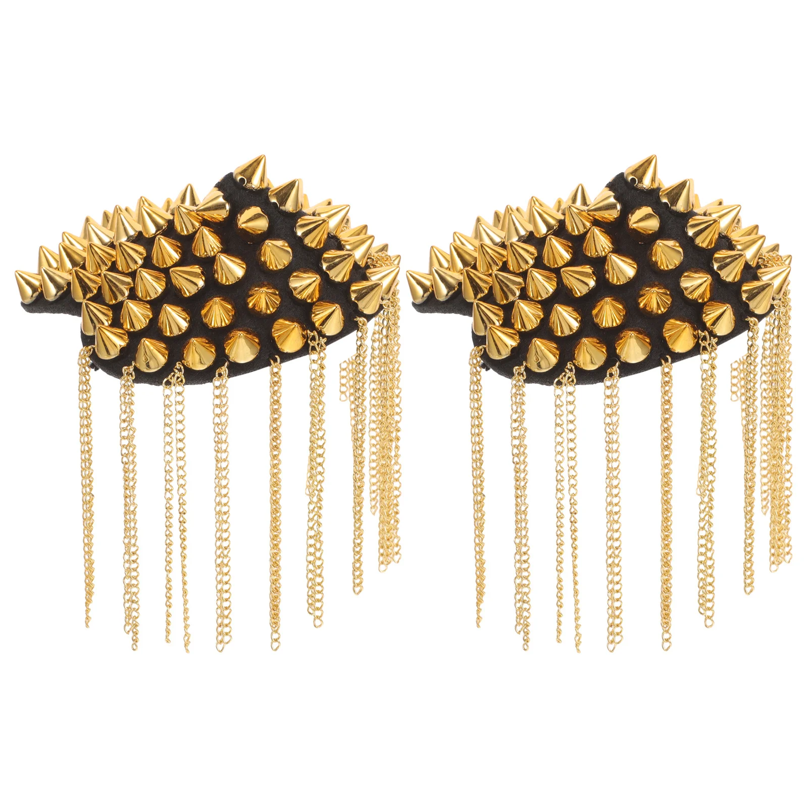 

2Pcs Tassel Epaulets Jewelry Decorative Shoulder Boards Badge for Cosplay Halloween Fancy Dress Party Chic Clothing Epaulettes