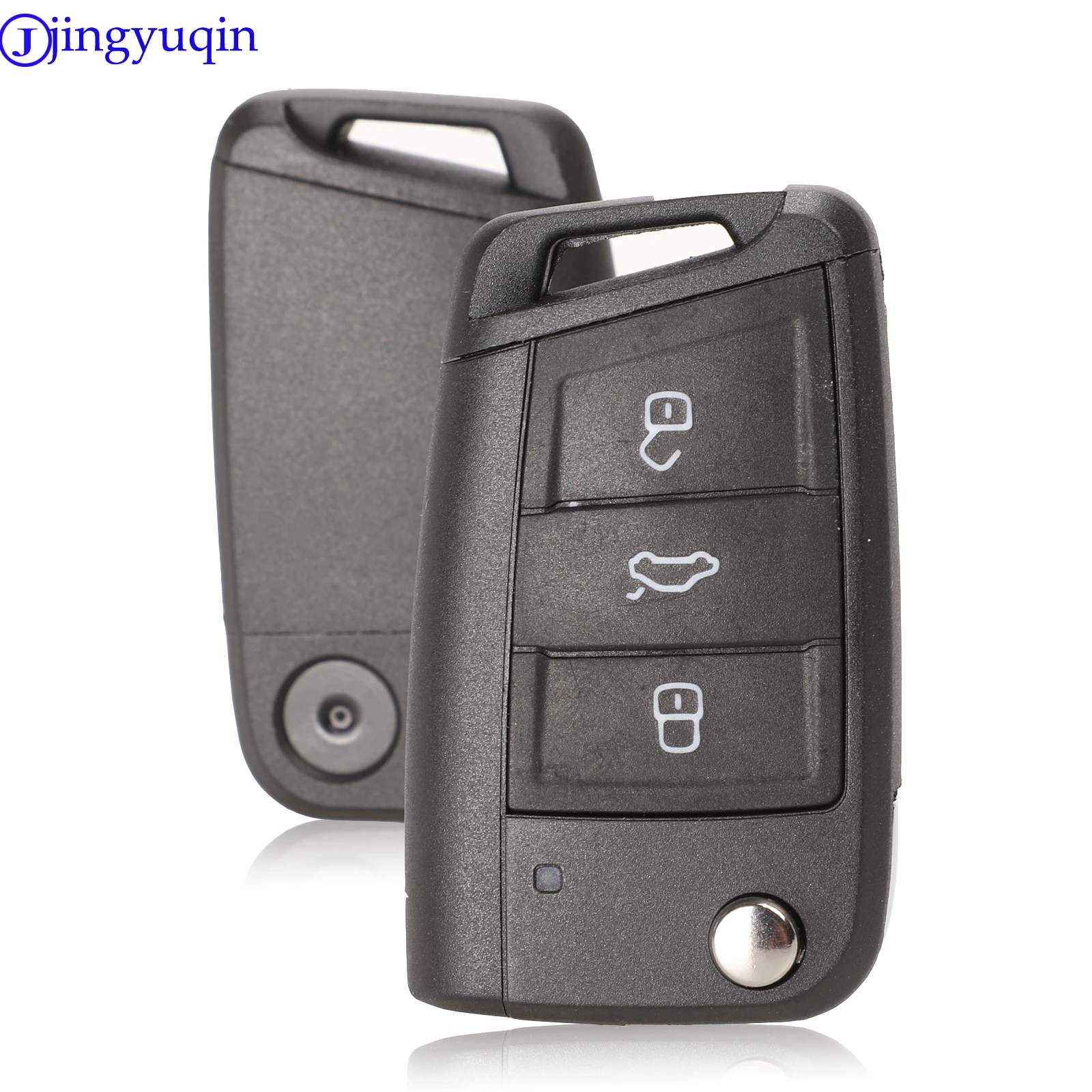 jingyuqin Remote Folding Flid Car Key Shell Cover For Golf 7 Sportsvan GTI MK7 Skoda Octavia A7 Seat Replacement Case