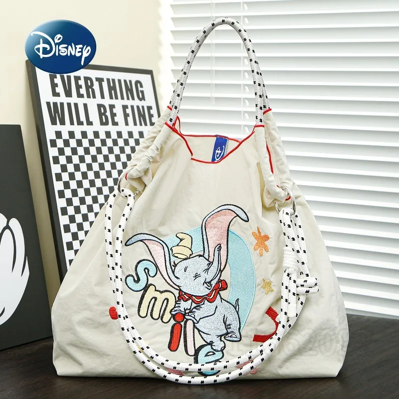 Disney Dumbo New Women's Handbag Embroidered Fashion Women's Shoulder Diagonal Bag Luxury Brand Original Casual Women's Bag
