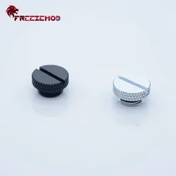 FREEZEMOD-cerradura de sellado para enfriador de agua de ordenador, cierre de extremo trenzado a mano, tapón tipo Moneda de parada de agua, HDT-BA1 pc