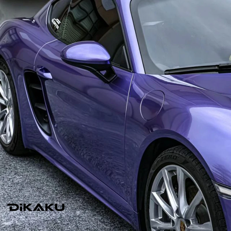 Highest quality PET Liquid Otovera Purple Vinyl Wrap For Vehicle And Motorcycle High Gloss With Air Free Bubble(PET Liner)