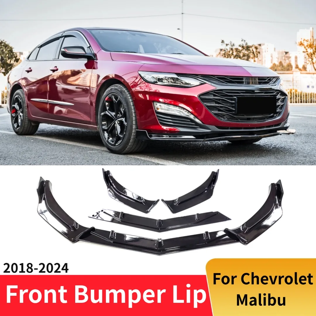 

For Chevrolet Malibu 2018-2024 Deflector Facelift Front Splitter Bumper Lip Spoiler Chin Protector Tuning Accessories Body Kit