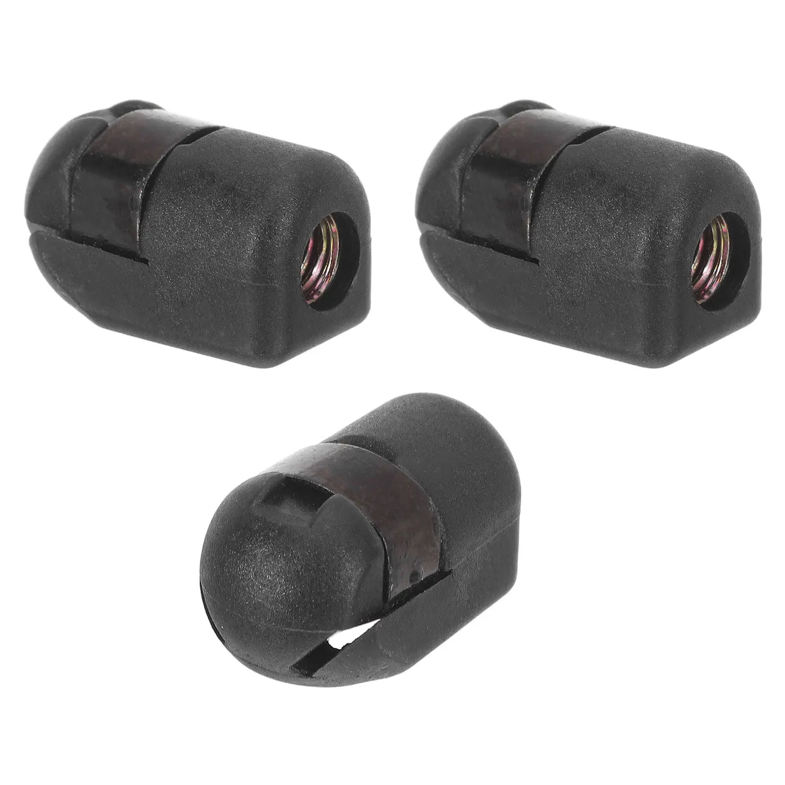 Gas Spring End Fittings 3 Pack M8 Female Thread Black Ball Socket Connectors for Car Hood Trunk Lift Support