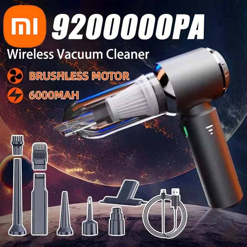 Xiaomi 9200000PA Car Vacuum Cleaner Wireless Mini Handheld Strong Suction Clean Machine Portable Vacuum Clean For Car Home