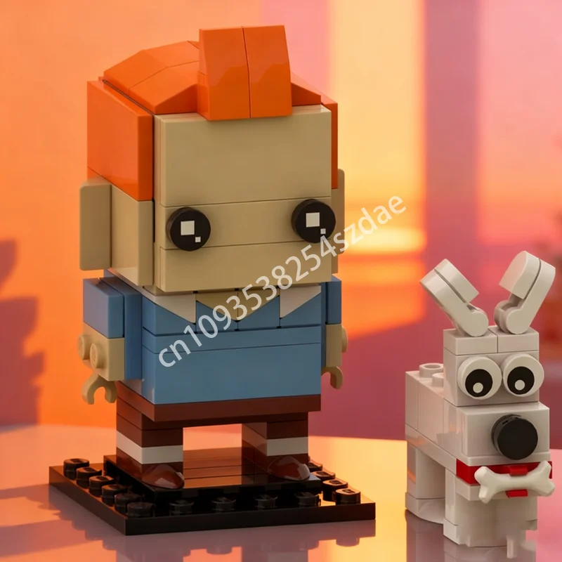 

121 шт. MOC Тинтин и снег, модель приключений, строительные блоки, рождественские подарки, строительная сборная игрушка, идея «сделай сам», день рождения