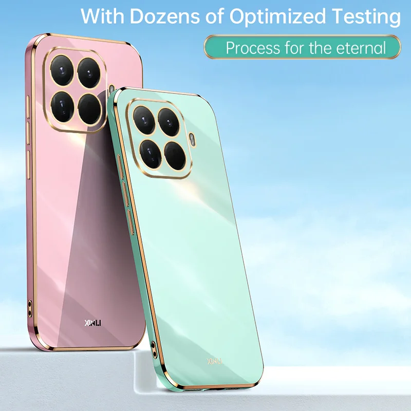 15T Luxuriöse Galvanisierte Weiche Silikonhülle für Xiaomi 15T 17T Pro Candy Kameraschutz TPU Stoßfänger Rückseite für Xiaomi Mi15Tpro – Detail 1
