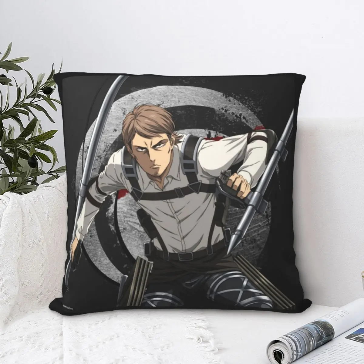 Mappa - Jean Kirstein Square Pillowcase Cushion Cover Decorative Pillow Case Polyester Throw Pillow cover for Home Bedroom Car