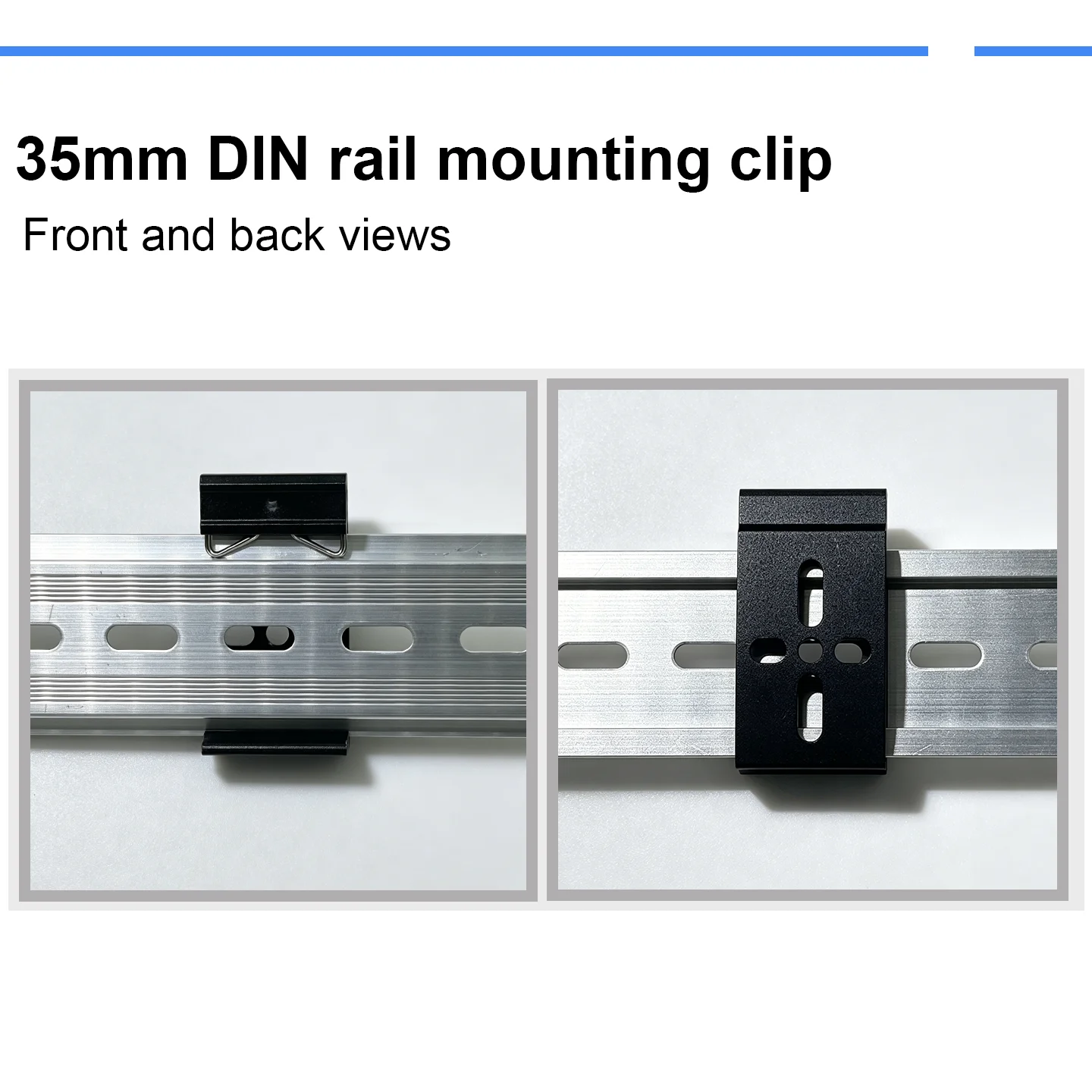 26/28mm Aluminum DIN Rail Mounting Bracket, Universal Adapter Clip for Power Supply Module, Electronic Device Link Mounting Clip