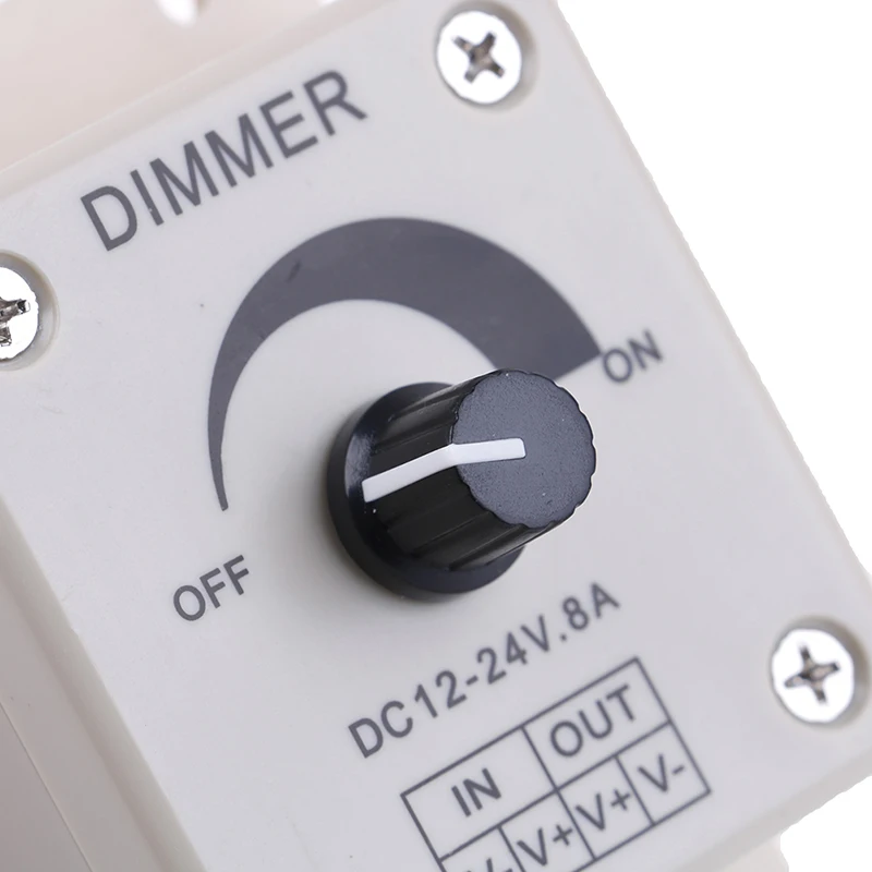 1PC 12-24V 8A Luminosità regolabile LED Dimmer Interruttore Lampada Striscia Driver Luce monocolore Controller di alimentazione