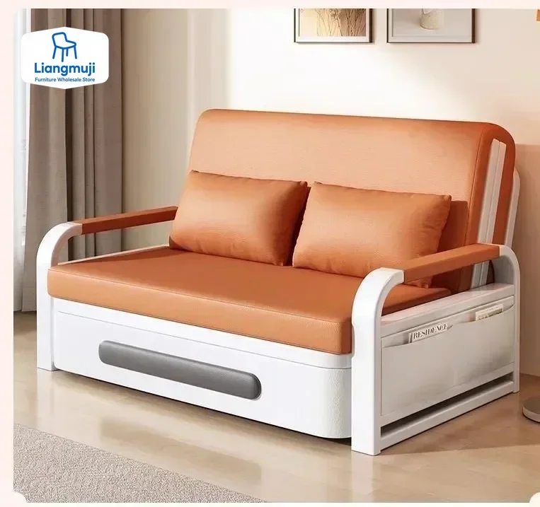 Fresh foldable home sofa fold bed furniture sofa set living room furniture minimalist sofa bed foldable lazy