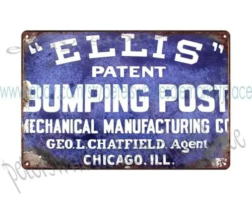 1890-1910 Ellis Railroad Bumping Post Mechanical Manufacturing Co Chicago