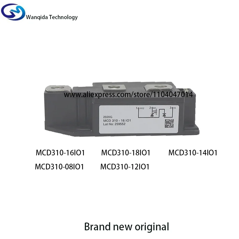 

MCD310-16IO1 MCD310-18IO1 MCD310-14IO1 MCD310-08IO1 MCD310-12IO1 thyristor module brand new