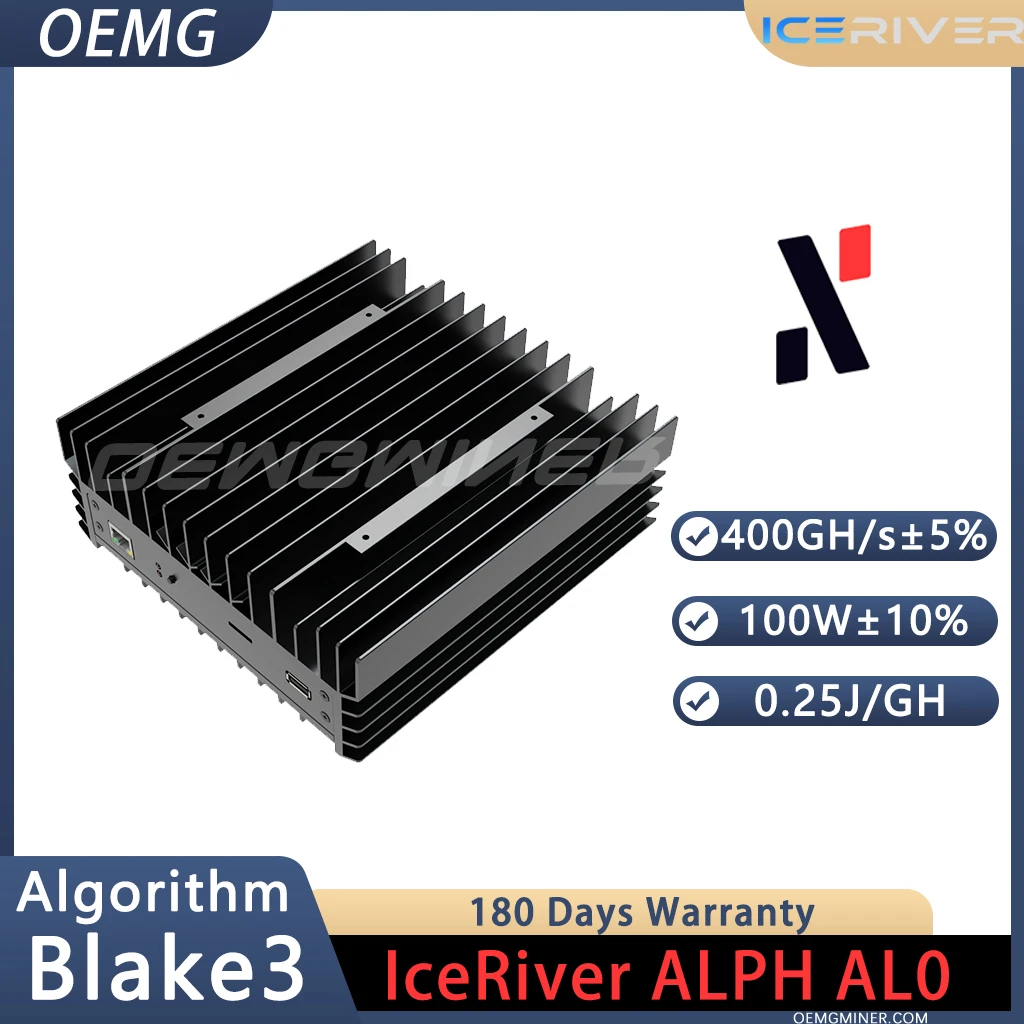 

Новый майнер ICERIVER ALPH AL0 Box 400GH/s, хешрейт Alephium, 100 Вт, энергопотребление, криптовалюти ALPH, майнинг монет Asic с блоком питания