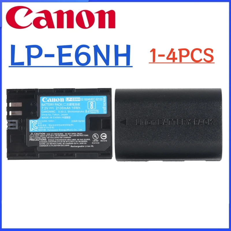 Original LP-E6NH LP-E6N Battery For Canon EOS R5 R6 Mark II R7 R5C 5D Mark IV 5D3 6D 7D MARK II 80D 90D DSLR Digital Camera
