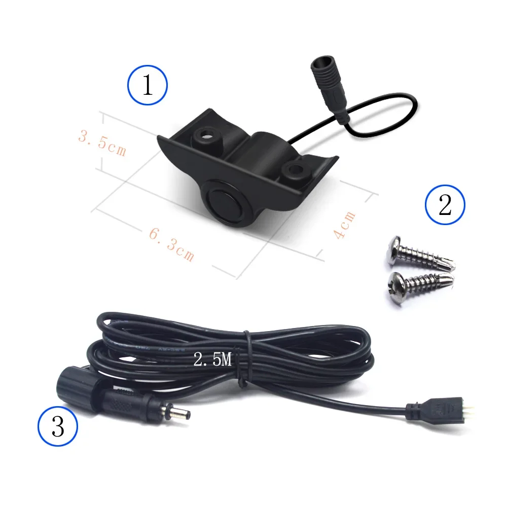Vehicle External installation Parking Sensor Kit Reverse Ultrasonic Detection For Truck Van Backup Radares Monitoring Systemes