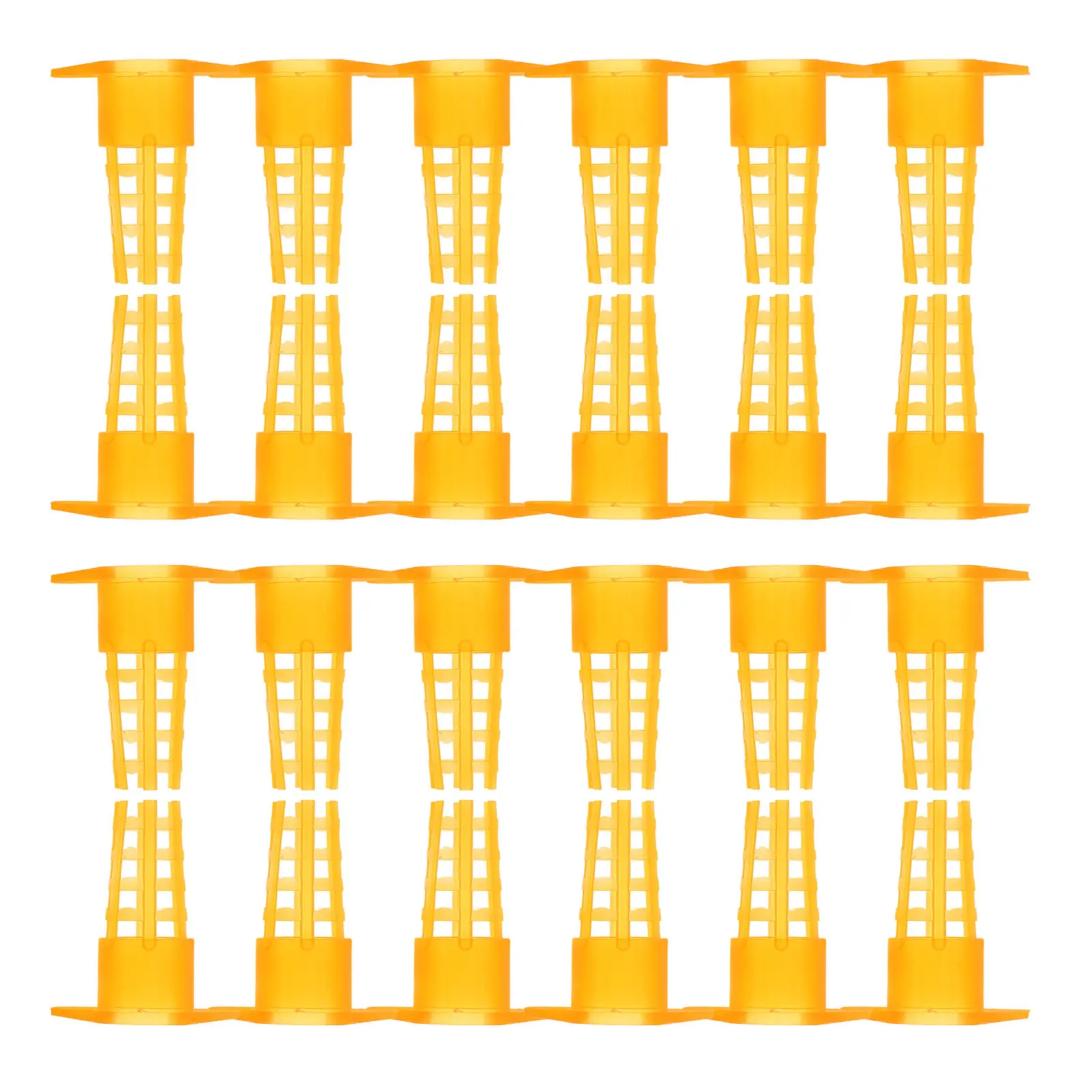 100Pcs Plastic Queen Cage Cell Protector Sturdy Long-Lasting Beekeeping Equipment Designed for Accurate Larvae