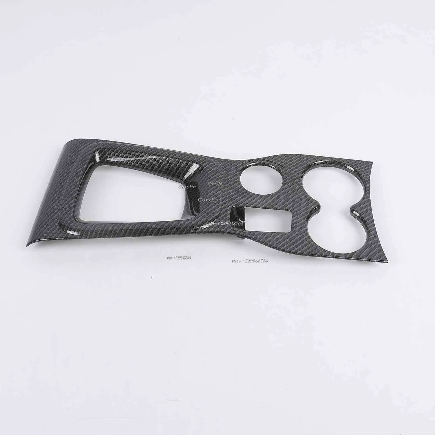 For Renault Kadjar 2016 2017 2018 2019 Auto Interior Carbon Fiber Color Console Gear Shift Cover Trim Frame Styling Accessories