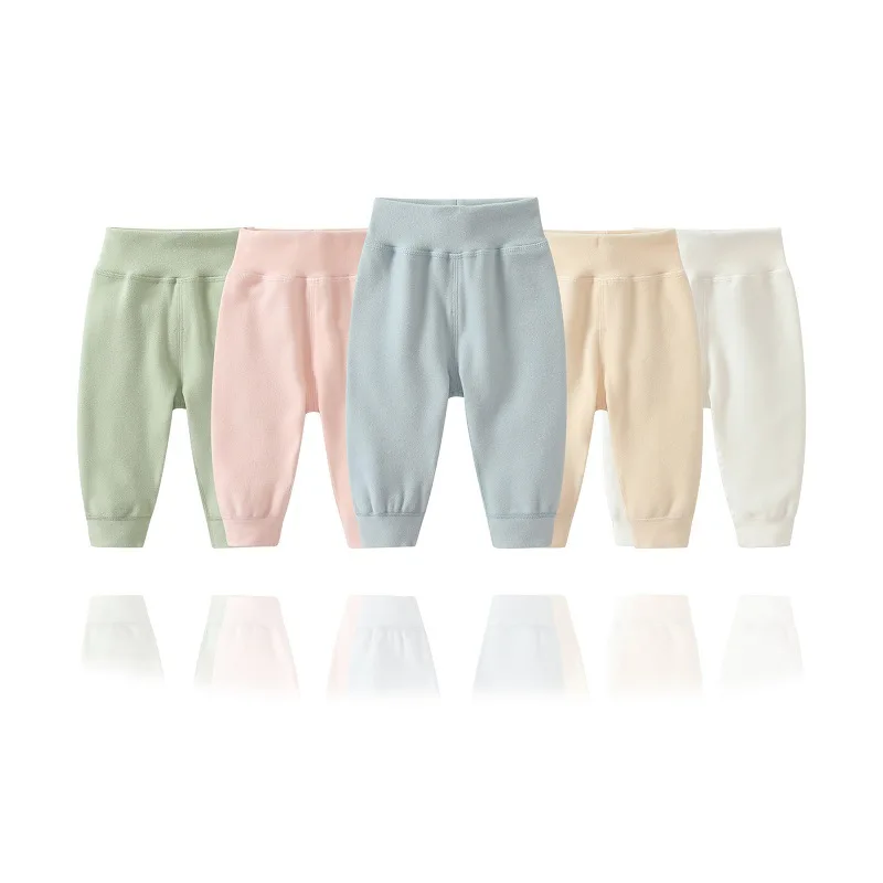 

Derong Warm Pants for Babies 3-36 Months, Boys and Girls Cotton Wool Pants with Velvet, Autumn High Waist Long Pants Solid Color