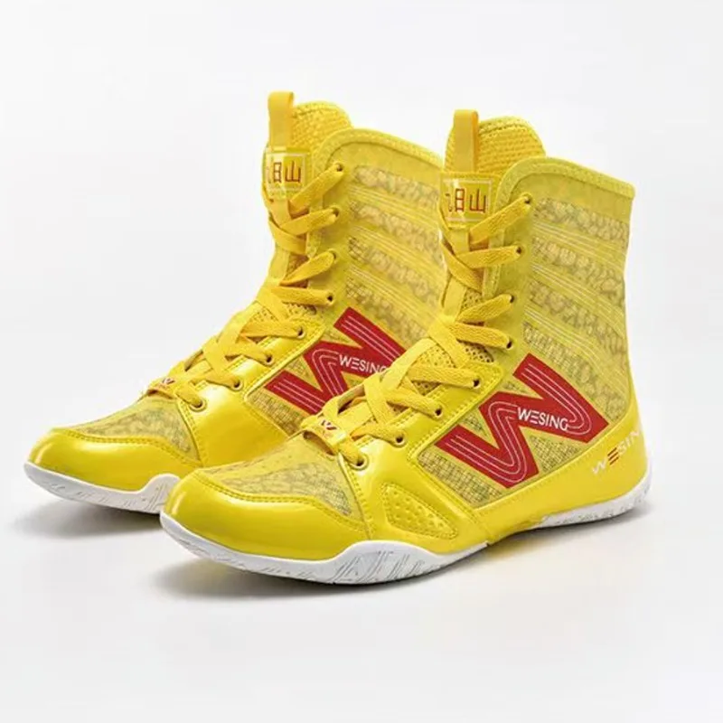 

Men's and Women's Competition Training Sports Shoes Non-slip Wear-resistant Wrestling Shoes Lightweight Breathable Boxing Shoes