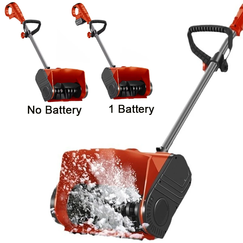 Electric Snow Plow Hand-pushed Snow Blower 20V Small Road Snow Shoveling Household Snow Removal Machine Battery/No Battery