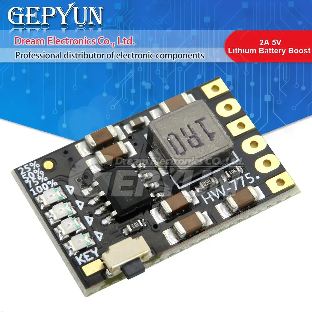 2A 5V Charge Discharge Integrated 3.7V 4.2V Lithium Battery Boost Mobile Power Protection Electronic PCB Board Module