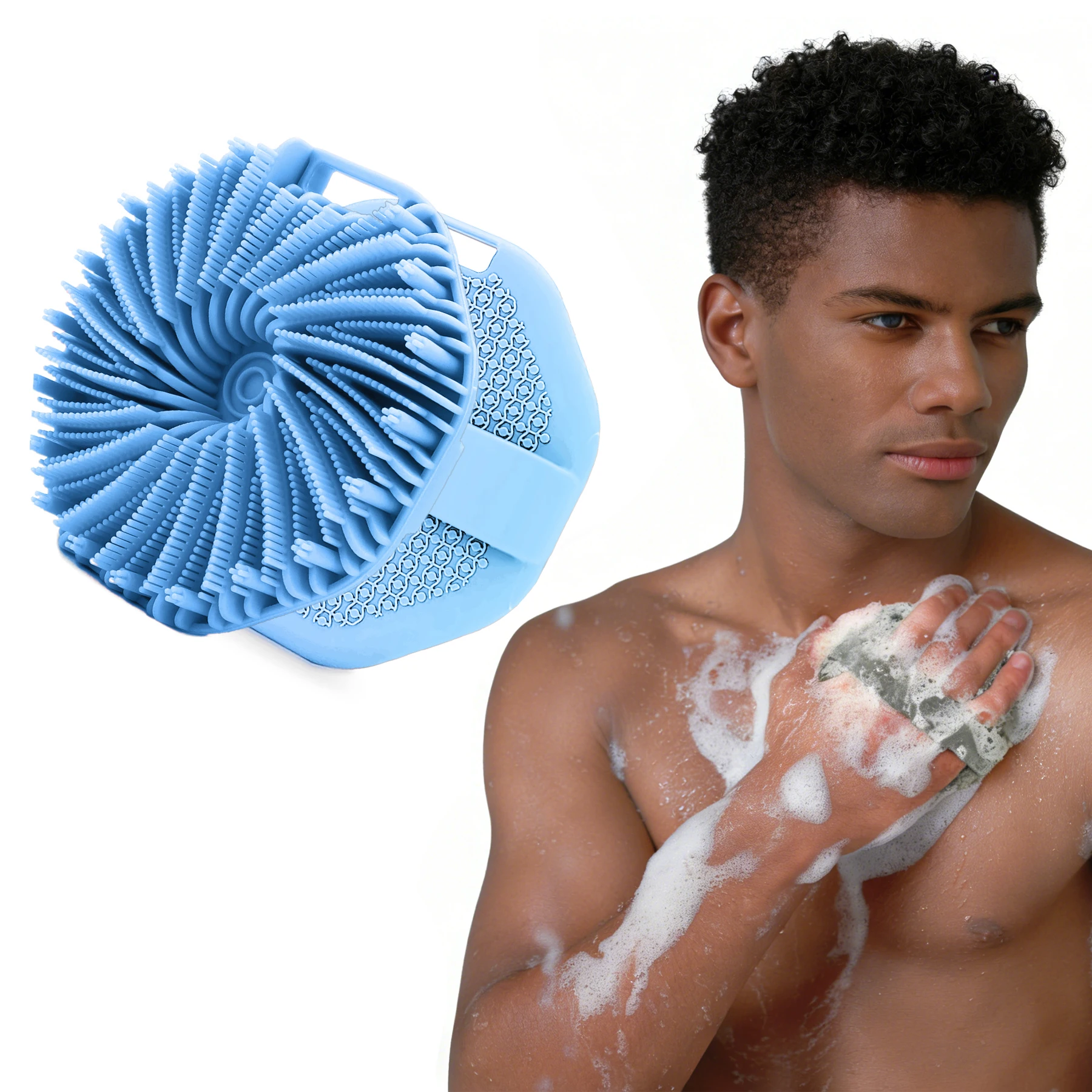 

Silicone Body Scrubber，Exfoliating Body Scrubbers for use in Shower,Gentle Exfoliating
