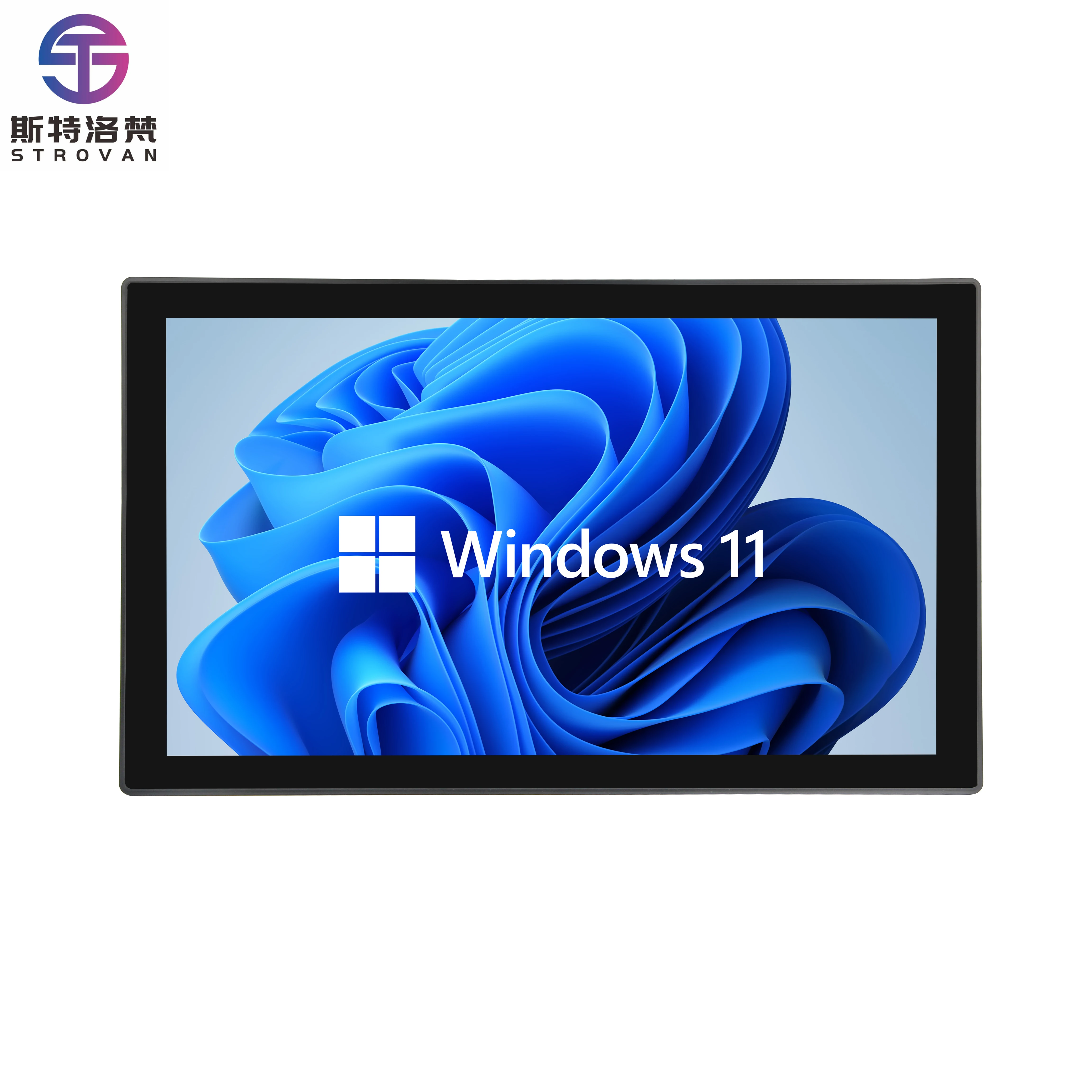 21.5 Inch Embedded Panel PC with Pure Plane Capacitive Resistive Touch  Industrial LCD