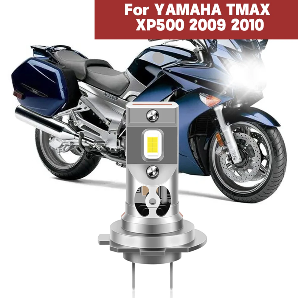 For YAMAHA TMAX XP500 2009 2010 LED Motorcycle Headlight Bulb Turbofan 15000LM CSP 6000K Motor Motorbike Headlamp 12V Lighting