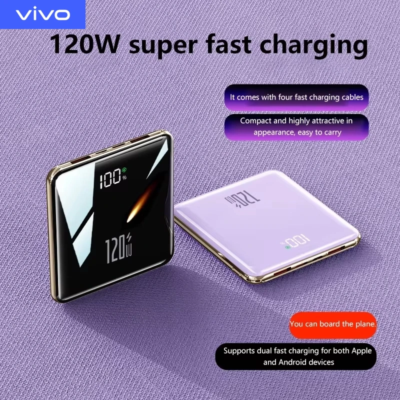 باور بانك بسعة 50000 مللي أمبير في الساعة، بطارية شحن سريعة للغاية 3 في 1، باور بانك بشاشة رقمية عالية السعة لهواتف iPhone وسامسونج وهواوي