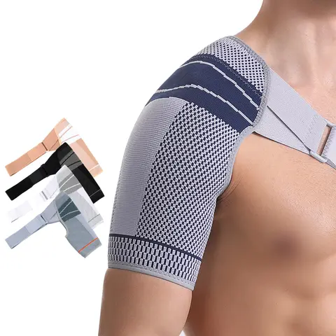 찢어진 회전근개용 어깨 보호대 1개, 통증 완화, 수면, 부상, 남성 및 여성을 위한 조절 가능한 팔 지지 압축 슬리브