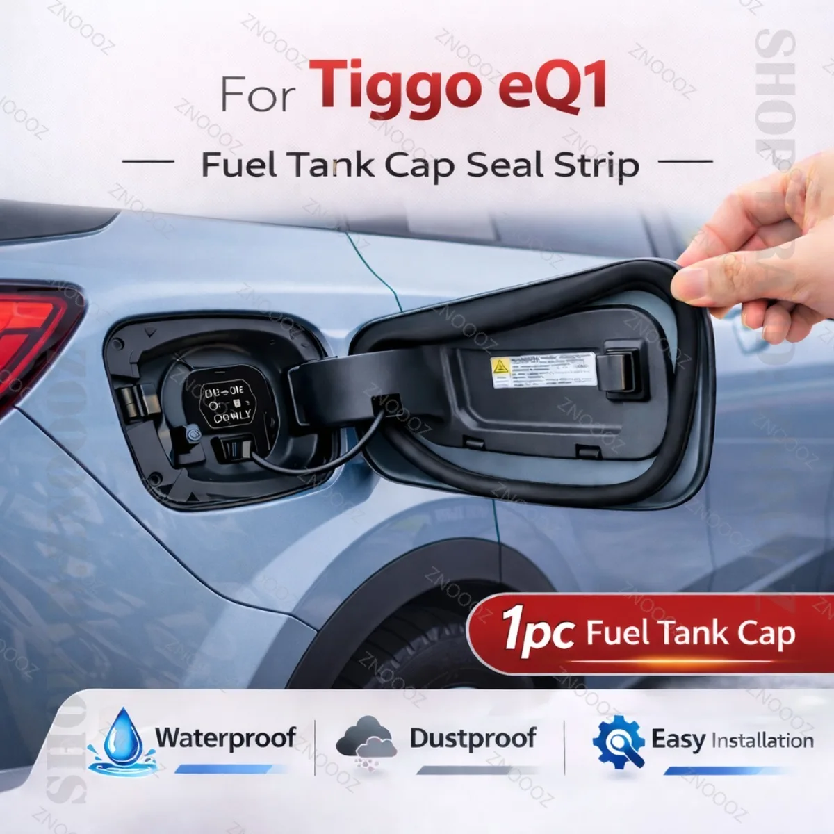 

Уплотнительная резиновая лента для Tiggo eQ1, двухслойная, пыле- и водонепроницаемая, защитная, для крышки топливного бака, 1 шт.