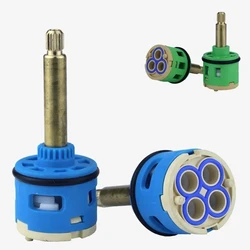 Tap Mixing High Spool Valve Faucet Accessories Ceramic Cartridge Faucet Cartridge Mixer for Kitchen Bath Basin Shower