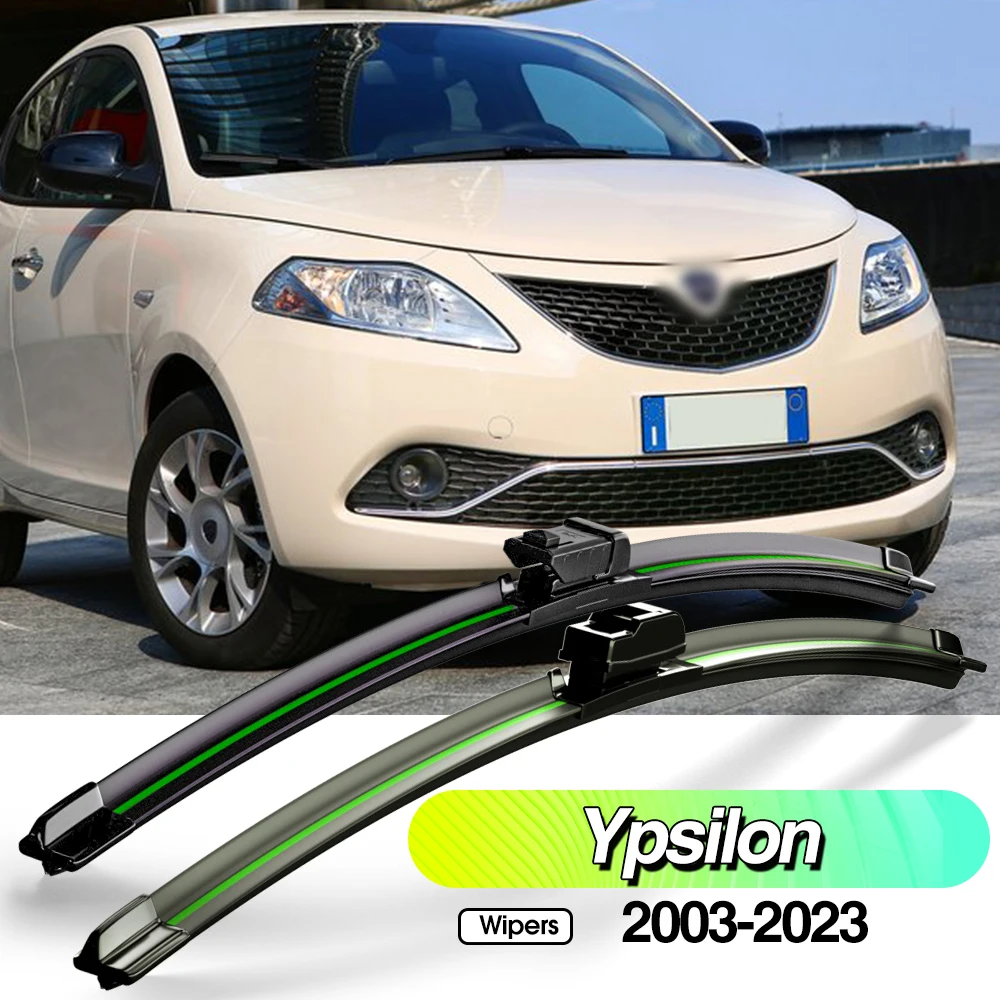 

For Lancia Ypsilon 2003-2023 2pcs Front Windshield Wiper Blades Windscreen Window Accessories 2004 2006 2010 2011 2019 2020 2022