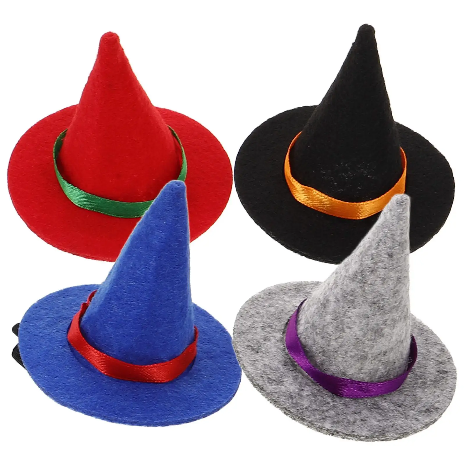 

4Pcs Hat Hair Clip Hair Clips for Girls Women Hats Halloween Costume Cloth Lightweight