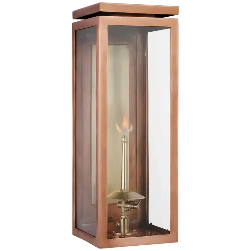American Retro Patio Door Lamp Villa Home Modern Antique Waterproof Black Copper Garden Light Outdoor Wall Lights