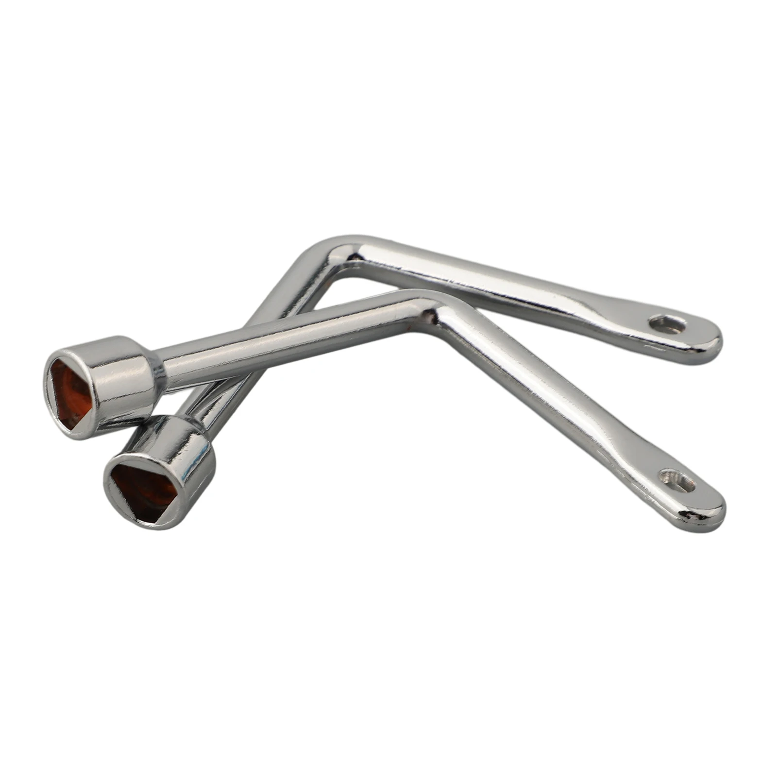 

2pcs Triangle Key Wrench Zinc Alloy Silver Elevator Door Keys Triangular Key Socket For Electric Control Cabinet Manual Wrenches