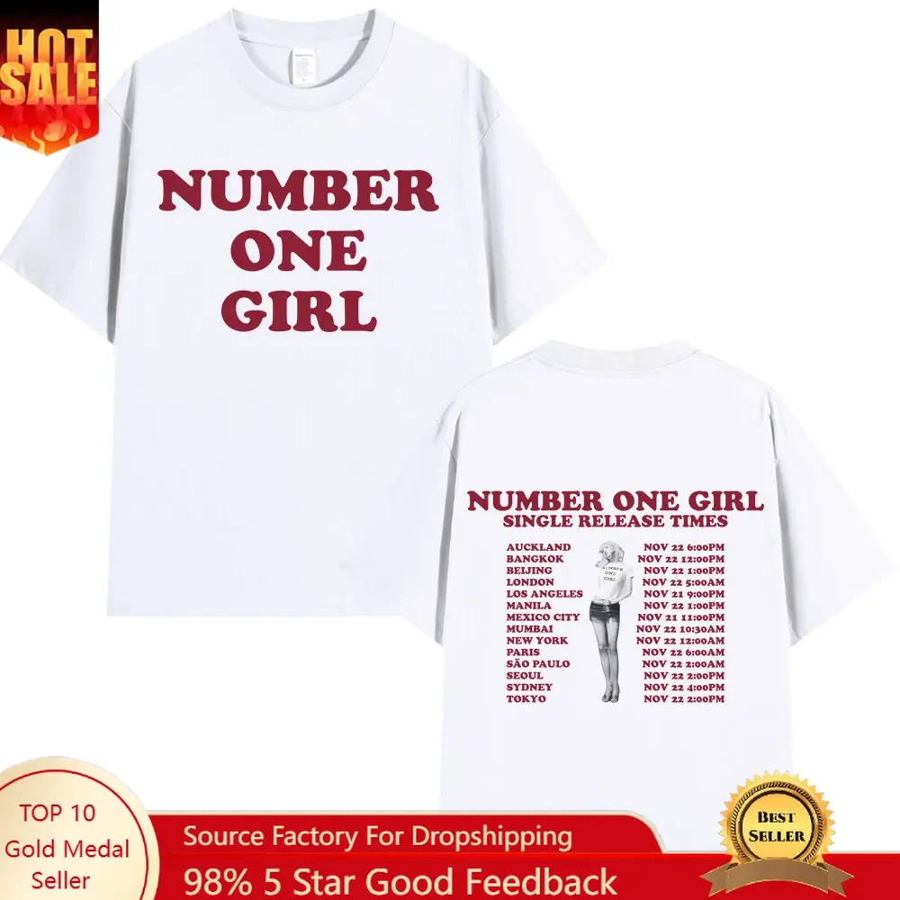 Rosé Number One Girl T Shirt Men Women Clothing Harajuku T-shirt Y2k Unisex High Quality Cotton Short Sleeve Tee Shirt Fans Gift — купить у AliExpress WW