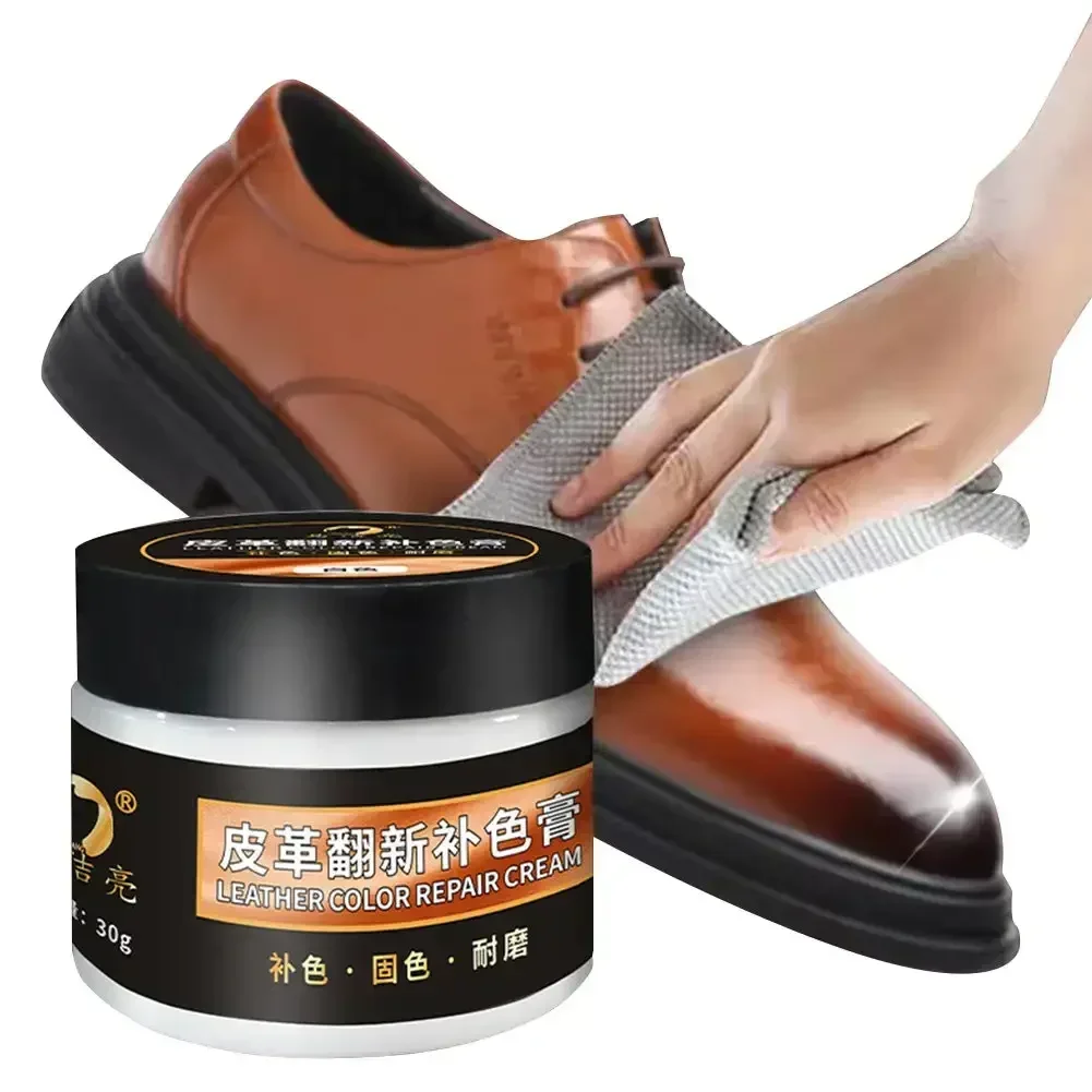 30ml Leather Paint Shoe Cream Coloring for Bag Sofa Car Seat Scratch Colorful Leather Dye Repair Restoration Color Change Paint