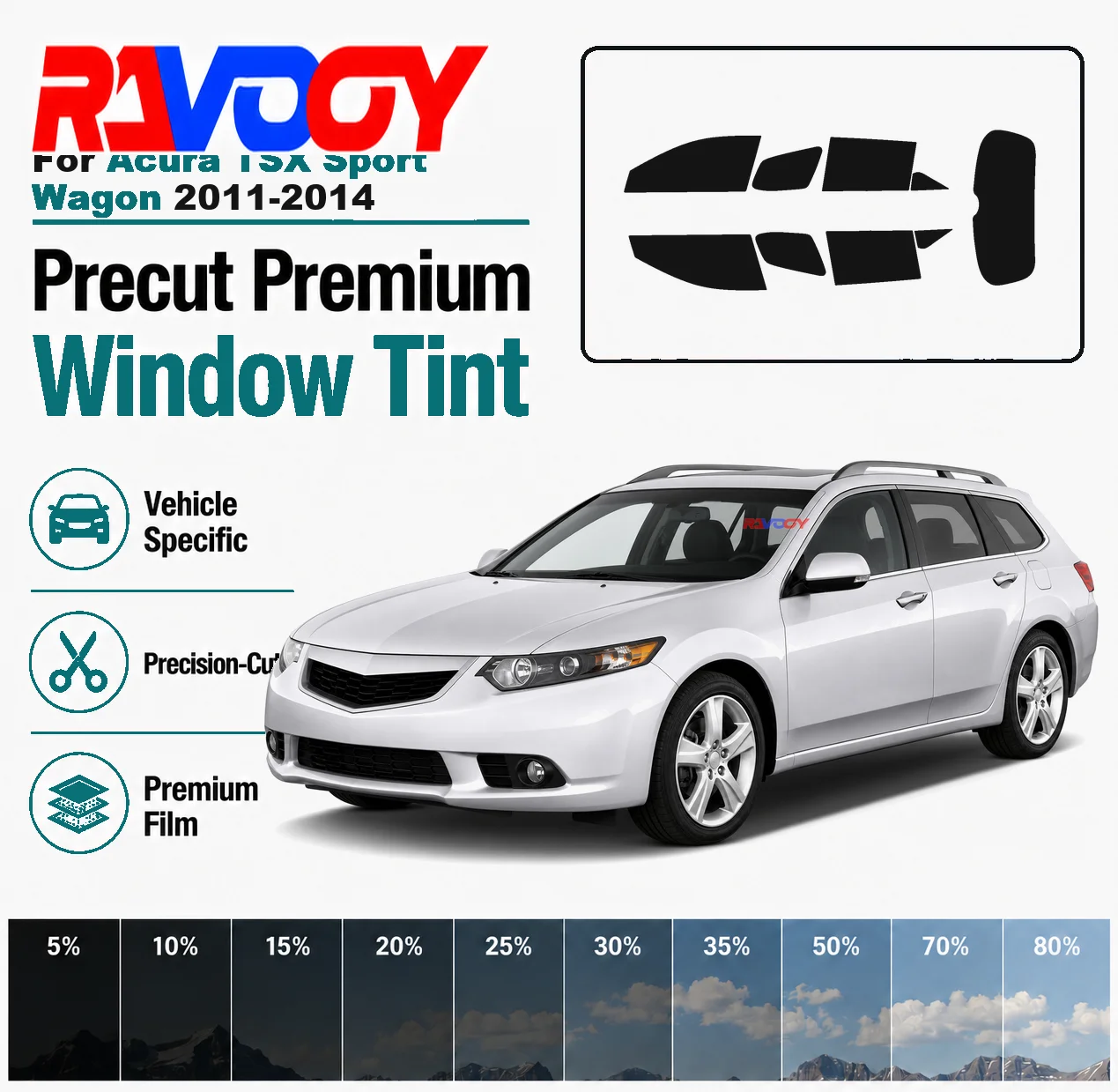 for-acura-tsx-sport-wagon-2011-2014-ravooy-pre-cut-window-tint-film-vehicle-specific-full-kit-front-rear-windows-precision-cut
