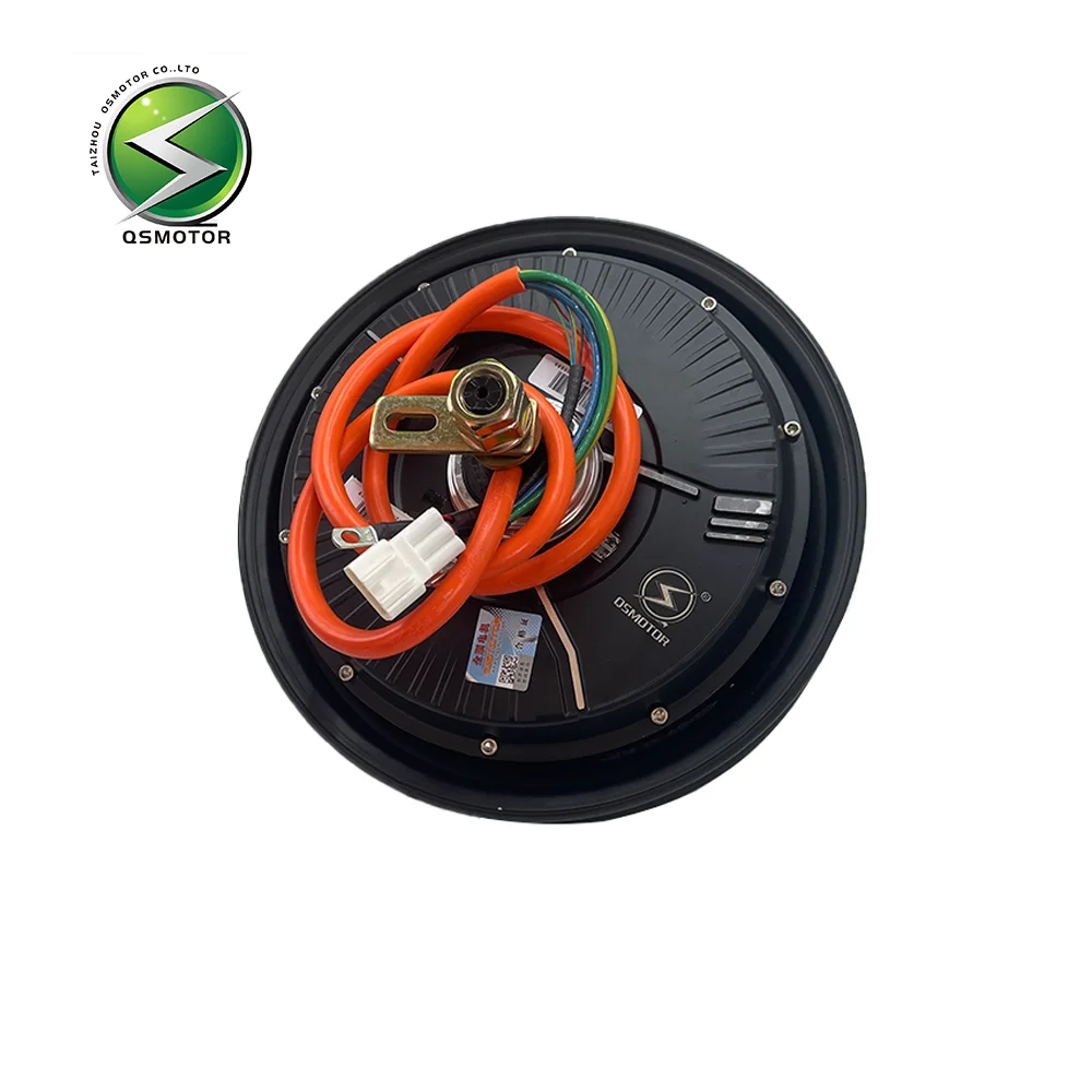QSMOTOR 10 Inch V3 1200W 35H 96V Brushless DC Permanent Magnet Disc Brake Motor Suitable For Electric Bicycles And Motorcycles