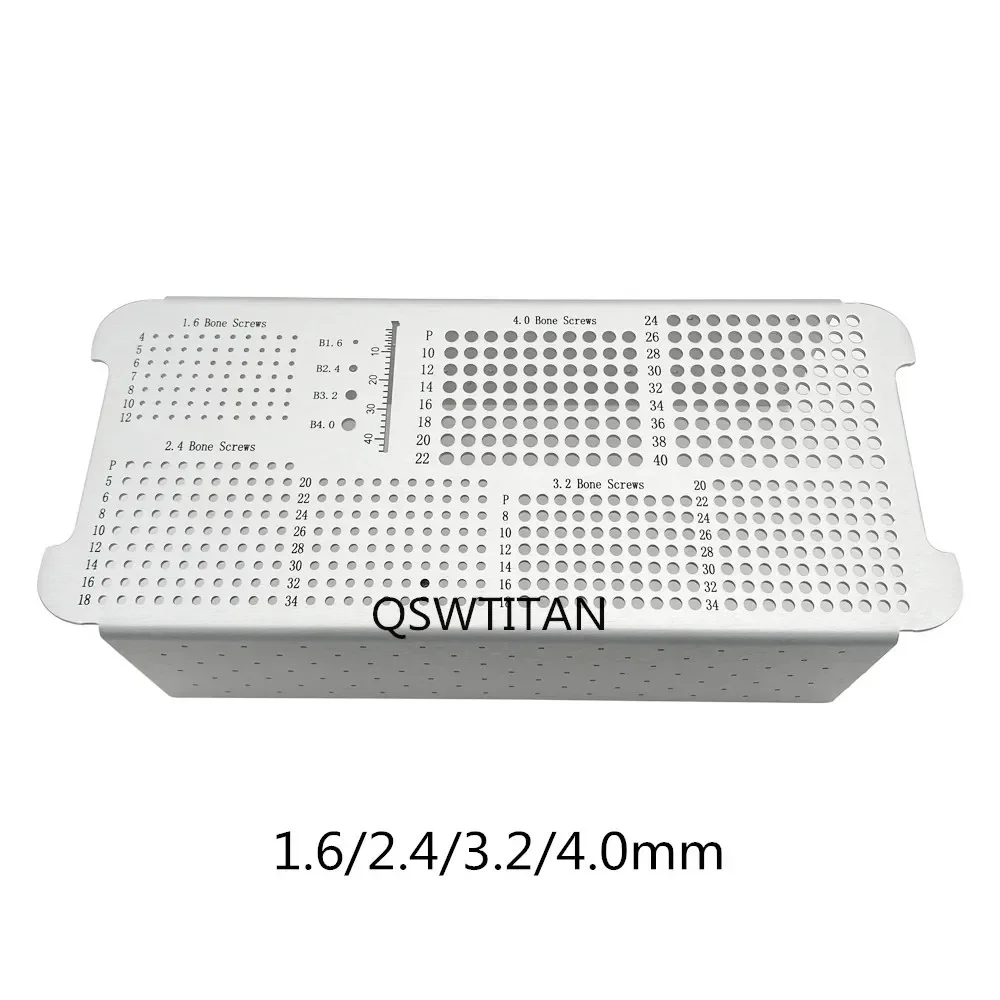 Orthopedic Screw Box Animal Orthopaedic Tray with Screw Rack Veterinary Pet Instrument  Sterilization Tray