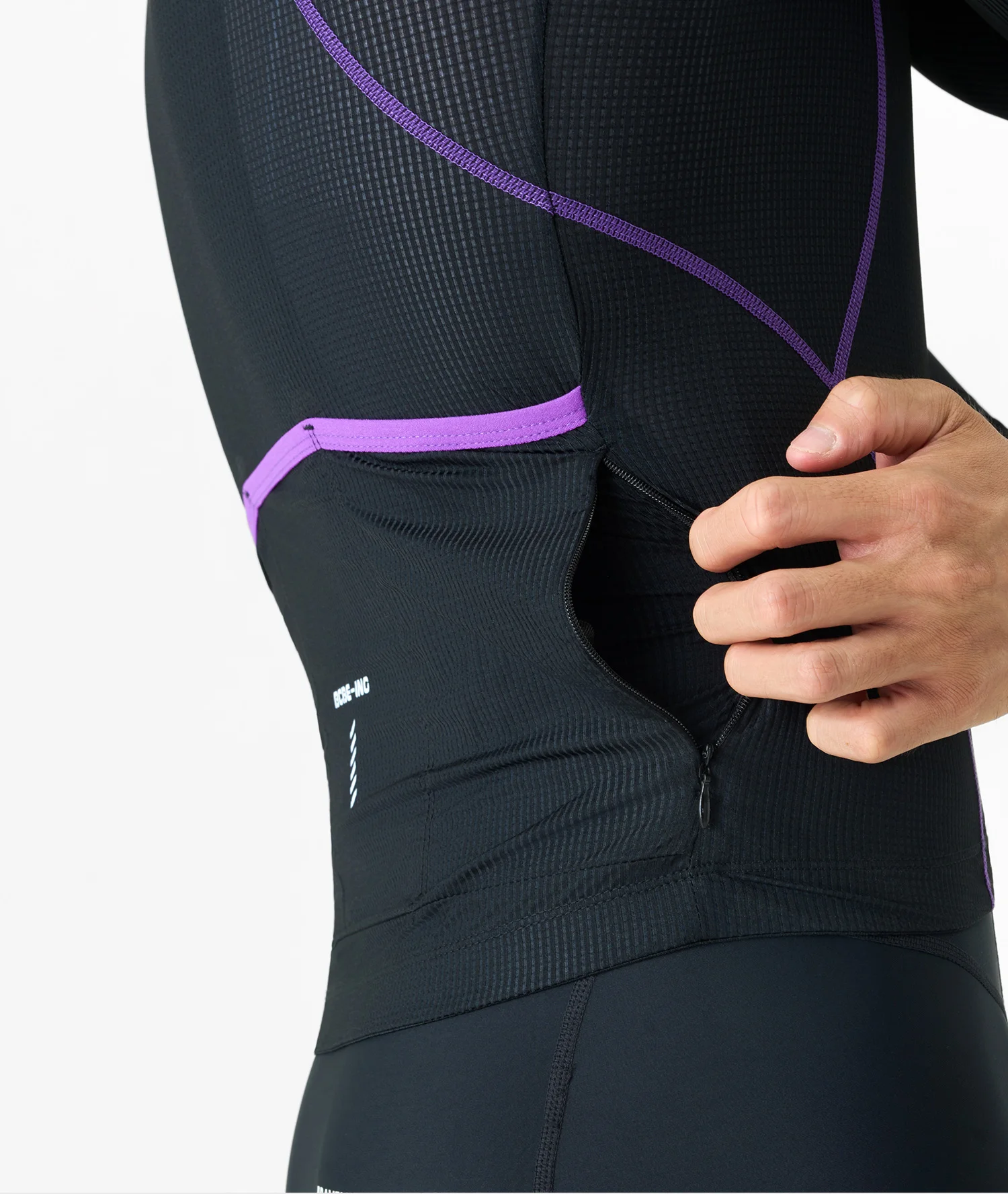 BCBE-ING Herren-Radtrikot Langarm Leichtgewicht Slim Fit Aero-Radtrikot Atmungsaktiv Schnelltrocknend Fahrrad-Radsport-Shirts – Detail 13