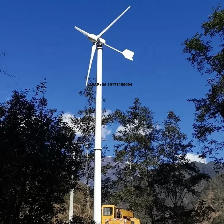 Whole Sale High Efficiency Powerful Horizontal Turbine Wind Mill With Low Rpm Generator