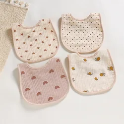 Bavoir en Gaze de Coton pour Bébé, Tablier d'Alimentation pour Nouveau-né, 6 Couches, en Mousseline, Serviette de Salive pour Enfant